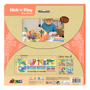 Joc creativ - Stick N Play 3D, stickere - Lumea Dinozaurilor | Avenir imagine