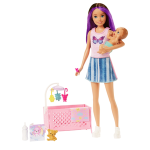 Papusa - Barbie Mamica satena cu bebelus | Mattel imagine