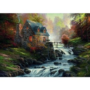 Puzzle 1000 piese - Thomas Kinkade - Cobblestone Mill | Schmidt imagine