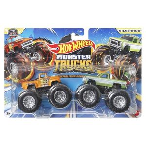 Set 2 masini - Hot Wheels - Hi-Tail Hauler si Silverado | Mattel imagine