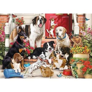 Puzzle 1000 de piese - Hidden Shapes - Doggy Fun | Trefl imagine