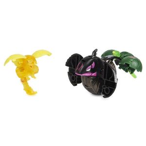 Set 3 jucarii - Bakugan Evolutions S4 - Platinum Powerup - Warrior Whale, Nano Fury si Nano Sledge | Spin Master imagine