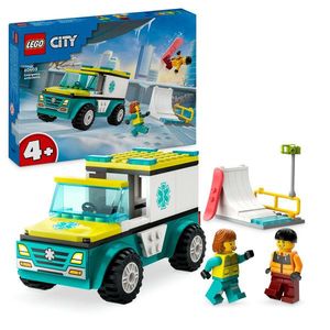 LEGO City - Ambulanta de urgenta si snowboarder (60403) | LEGO imagine