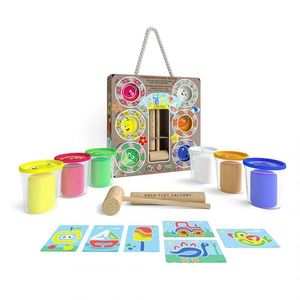 Set plastilina Eco - 6 Culori si Unelte | Okto Clay imagine