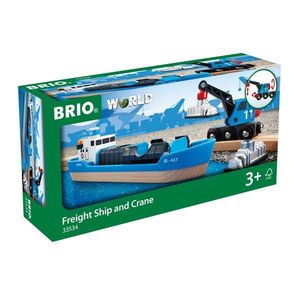 Set de joaca - Container and Crane Wagon | Brio imagine