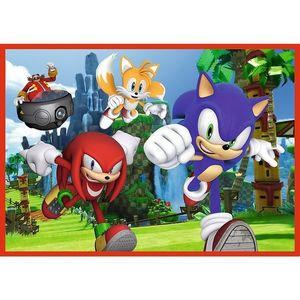 Puzzle 4 in 1 - Sonic - Aventurile lui Sonic | Trefl imagine