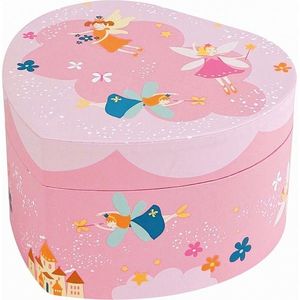 Cutie muzicala - Large Heart with Music Princess - Pink | Trousselier imagine