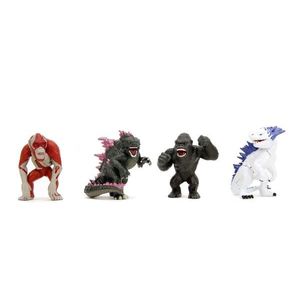 Set 4 figurine metalice - Godzilla x Kong | JadaToys imagine