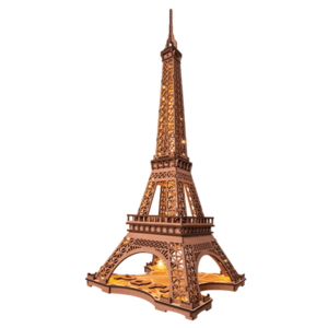 Puzzle 3D - Noaptea peste Turnul Eiffel | Robotime imagine