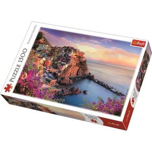 Puzzle 1500 piese - View of Manarola | Trefl imagine