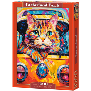 Puzzle 1000 piese - Cat Bus Travel | Castorland imagine