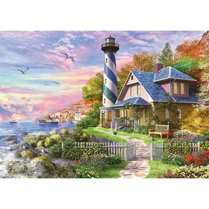 Puzzle 4000 piese - Lighthouse at Rock Bay | Educa imagine