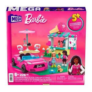 Set de joaca - Barbie - Masina decapotabila si stand de inghetata | Mattel imagine