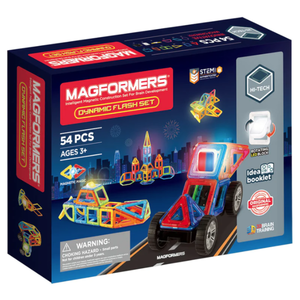 Set de constructie magnetic - Dynamic Flash, 54 piese | Magformers imagine