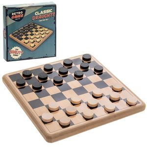 Joc - Retro Games - Wooden Draughts | Lesser & Pavey imagine