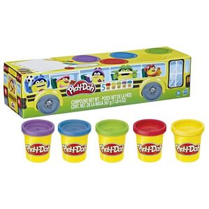 Set 5 cutii cu plastilina - Play-doh - Back to school | Hasbro imagine