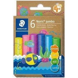 Set 6 bucati plastilina - Noris Jumbo - Lucioasa | Staedtler imagine