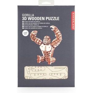 Puzzle 3D - Gorilla | Kikkerland imagine