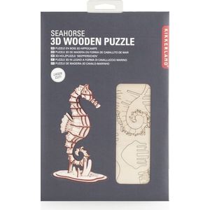 Puzzle 3D - Seahorse | Kikkerland imagine