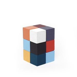 Puzzle 3D din lemn - Elasti Cube | Kikkerland imagine