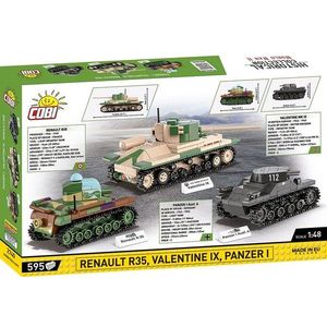 Set de constructie - Renault R35 - Valentine IX - Panzer I | Cobi imagine