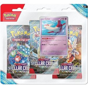 Pokemon TCG - Scarlet & Violet: Stellar Crown 3 Blister Booster - Doua modele | The Pokemon Company imagine