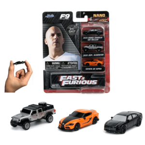 Set 3 masinute metalice - Fast & Furious Nano (Pachet C) | Jada Toys imagine