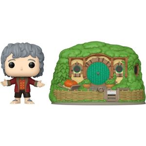 Figurina - Pop! The Lord of the Rings: Bilbo Baggins with Bag-End | Funko imagine