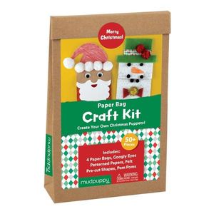 Kit creativ - Merry Christmas! Paperbag Craft Kit | Galison imagine