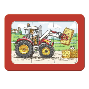 Puzzle clasic - Excavator, tractor si basculanta - 18 piese | Ravensburger imagine