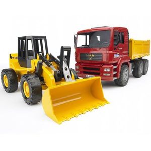 Set masini - Camion Man THA si incarcator articulat | Bruder imagine