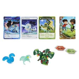 Set 3 jucarii - Bakugan Evolutions S4 - Platinum Powerup - Griswing, Nano Shadow si Nano Lancer | Spin Master imagine