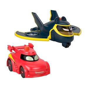 Set 2 masinute cu lumini - Redbird & Batwing | Fisher Price imagine