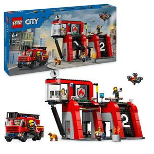 LEGO City - Statie si camion de pompieri (60414) | LEGO imagine