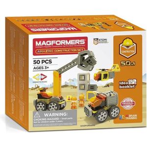 Set de constructie magnetic - Amaizing Construction, 50 piese | Magformers imagine