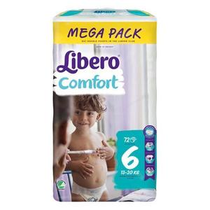 Scutece pentru Bebelusi - Libero Comfort XL Mega Pack, marime 6 (13-20 kg), 72 buc imagine