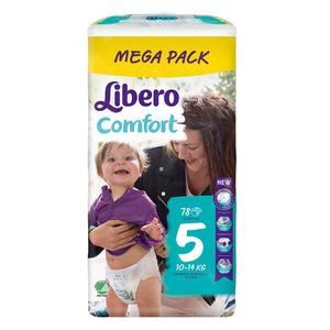 Scutece pentru Bebelusi - Libero Comfort Mega Pack, marime 5 (10-14 kg), 78 buc imagine