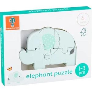 Mini puzzle 3D lemn: Elefant imagine