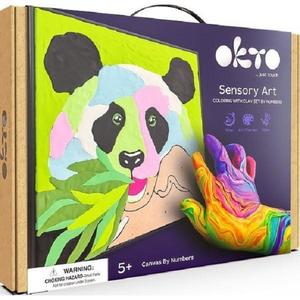 Set de colorat cu lut: Panda imagine