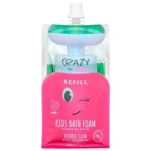 Spumant de Baie pentru Copii - HiSkin Crazy for Kids Refill Bath Foam Bubble Gum, 300 ml imagine