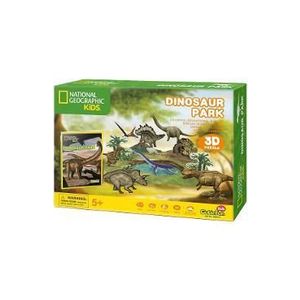 Puzzle 3D + brosura. Parcul dinozaurilor imagine