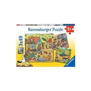 Puzzle 3x49 piese. Munca la ferma imagine