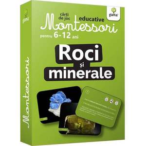 Carti de joc educative Montessori, Roci si minerale 6-12 ani imagine