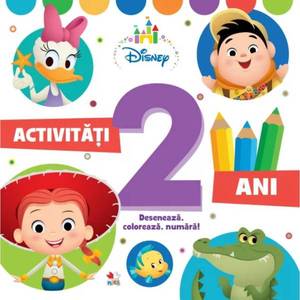 Activitati pentru 2 ani, Disney, Deseneaza, Coloreaza, Numara imagine