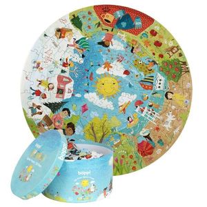 Puzzle rotund, Boppi, 150 piese, Anotimpuri imagine