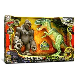 Set de joaca, Lanard Toys, Primal Clash, Gorilla Vs T-Rex imagine