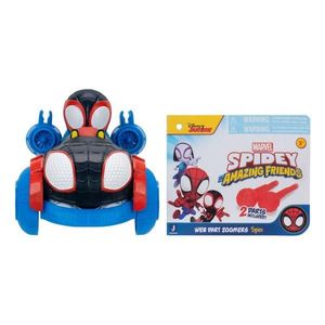 Vehicul cu lansator de sageti si figurina, Spidey and His Amazing Friends, Spin, Negru imagine