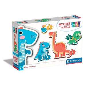 Primele mele puzzeluri, Clementoni, Dinozauri, 2, 3, 4 si 5 piese imagine