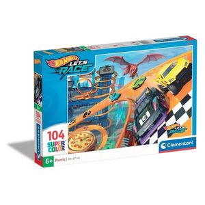 Puzzle Clementoni, Hot Wheels, Let s Race, 104 piese imagine