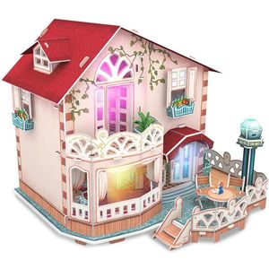 Puzzle 3D - Holiday Bungalow | CubicFun imagine